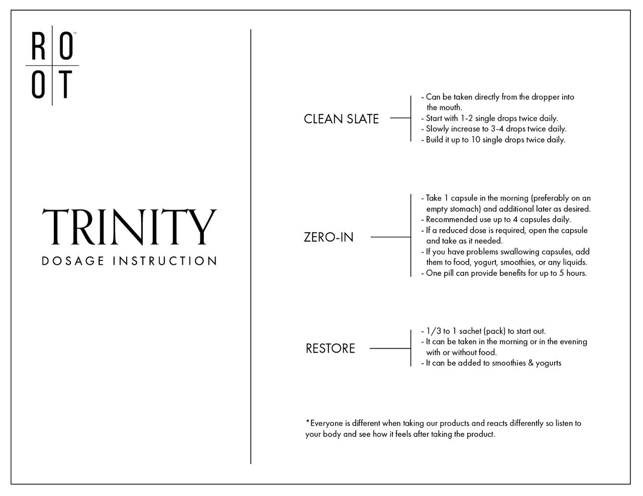 TRINITY PACK