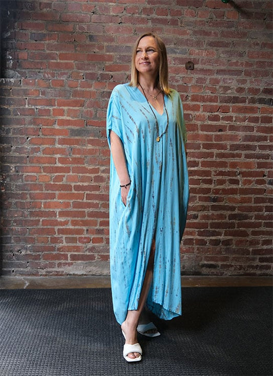 Turquoise Tide Kaftan